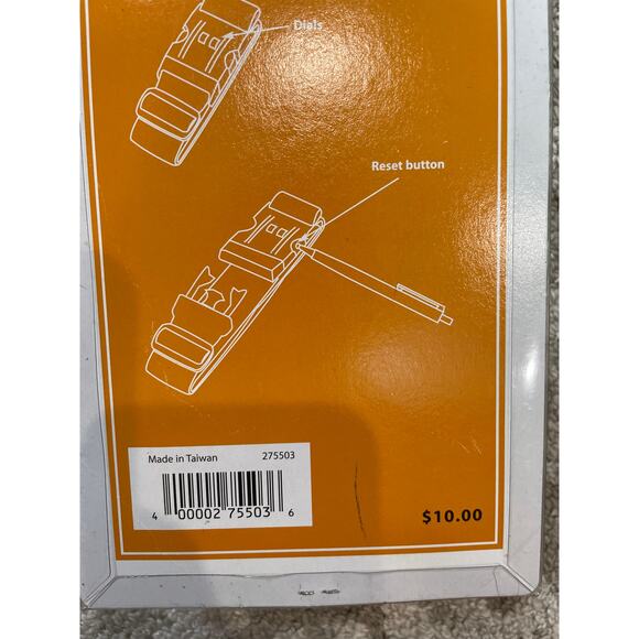 Brookstone Vintage Locking Lugguge Strap Rainbow Multi Stripe NEW - Picture 4 of 5